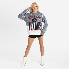 Houston Texans Gameday Couture Women's Arch Rivals Faded Wash Sweatshirt