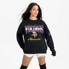 Minnesota Vikings Gameday Couture Women's Powerhouse Play Premium Fleece Sweatshirt