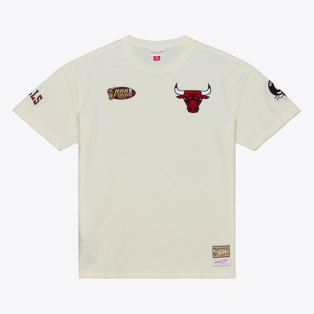 Chicago Bulls Hardwood Classics Chainstitch Premium T-Shirt sale On Sale