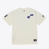 Utah Jazz Hardwood Classics Chainstitch Premium T-Shirt On Sale
