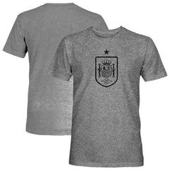 Spain National Team 1863FC Mono Badge Vintage Tri-Blend T-Shirt Gray