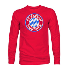 Bayern Munich 1863FC Color Badge Long Sleeve T-Shirt Red
