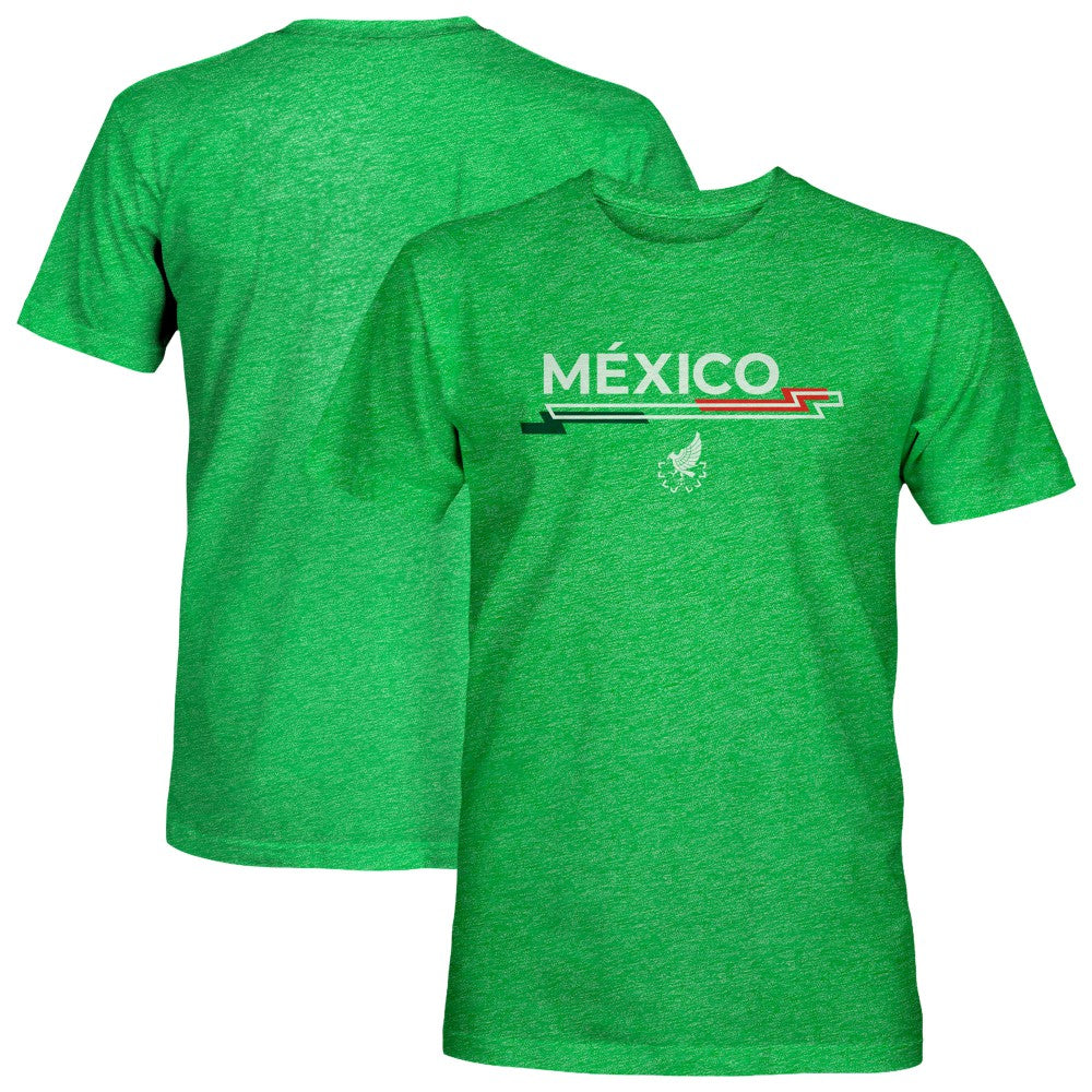 Mexico National Team 1863FC Icon Vintage Tri-Blend T-Shirt Green