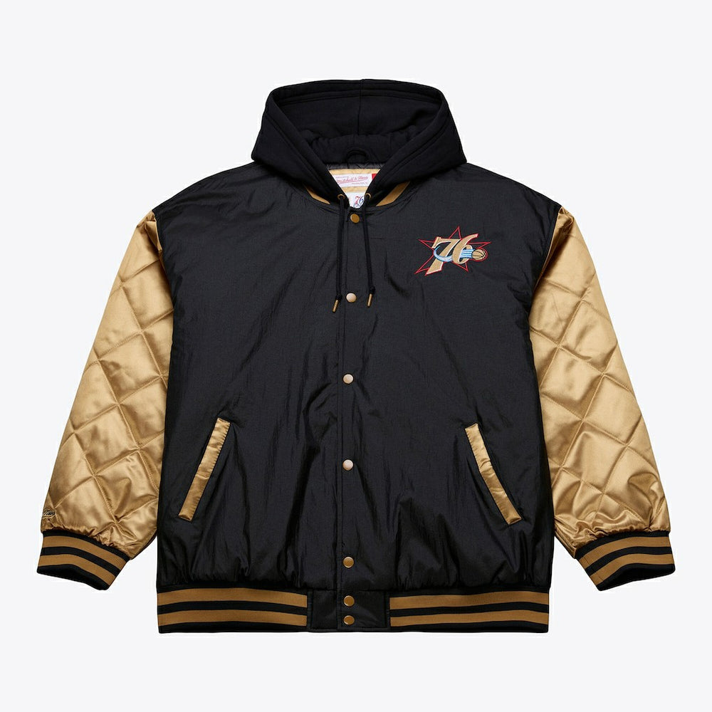 Philadelphia 76ers Hardwood Classics 76 Originals Collection Fushion Full-Snap Hoodie Jacket Online