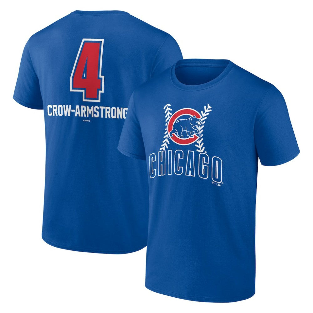 Pete Crow-Armstrong Chicago Cubs Fastball Player Name & Number T-Shirt | MLB Online