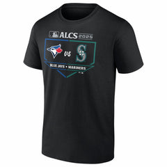 Toronto Blue Jays vs. Seattle Mariners 2025 American League Championship Series Matchup Batter's Box T-Shirt | MLB Sale
