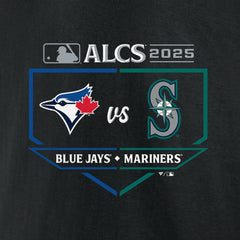 Toronto Blue Jays vs. Seattle Mariners 2025 American League Championship Series Matchup Batter's Box T-Shirt | MLB Sale