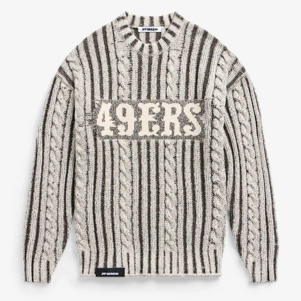 San Francisco 49ers Off Season x NFL Unisex Cable Knit Sweater
