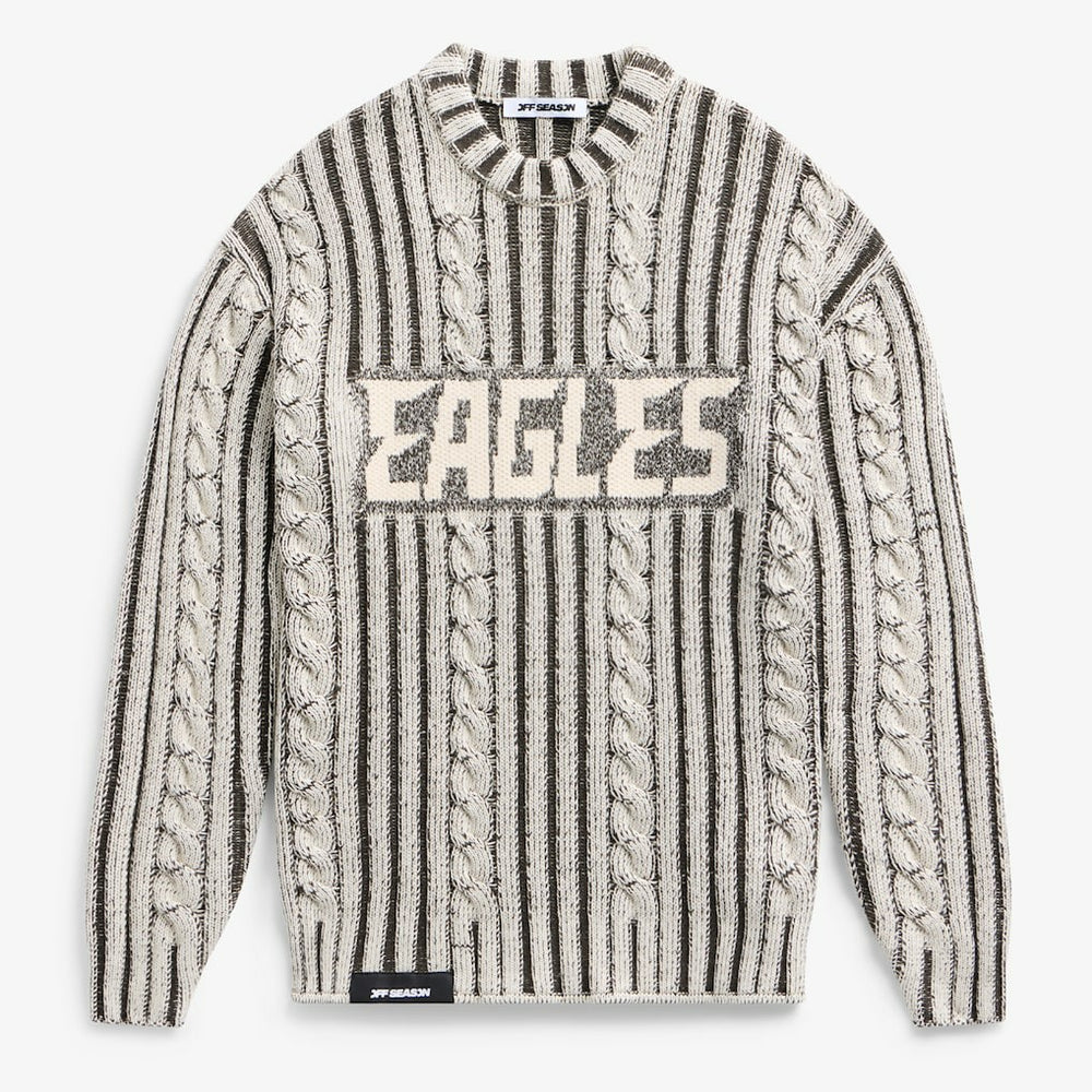 Philadelphia Eagles Off Season x NFL Unisex Cable Knit Sweater