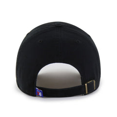Philadelphia 76ers '47 Black on Black Clean Up Adjustable Hat Online