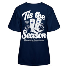 Dallas Cowboys Women's 'Tis The Season Boots T-Shirt