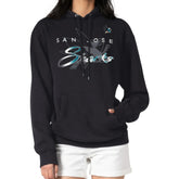 San Jose Sharks G-III 4Her by Carl Banks Shadow Logo Fleece Pullover Hoodie For Sale