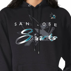 San Jose Sharks G-III 4Her by Carl Banks Shadow Logo Fleece Pullover Hoodie For Sale
