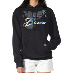 St. Louis Blues G-III 4Her by Carl Banks Shadow Logo Fleece Pullover Hoodie For Sale