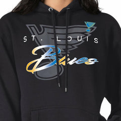St. Louis Blues G-III 4Her by Carl Banks Shadow Logo Fleece Pullover Hoodie For Sale