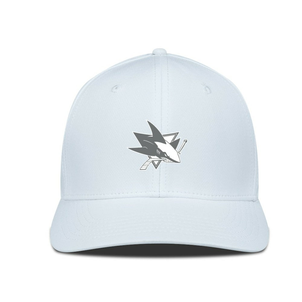 San Jose Sharks Levelwear Rise Slate & Snow Structured Flex Hat Sale