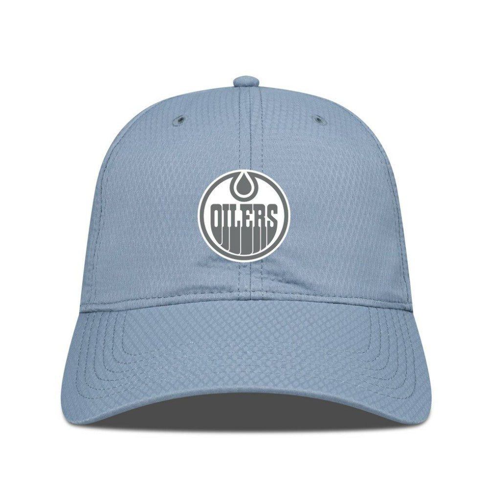 Edmonton Oilers Levelwear Matrix Slate & Snow Unstructured Adjustable Hat On Sale
