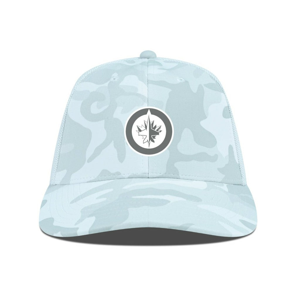 Winnipeg Jets Levelwear Clash Slate & Snow Meshback Flex Hat For Sale