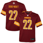 Washington Commanders Nike Jacory Croskey-Merritt Youth Team Game Jersey