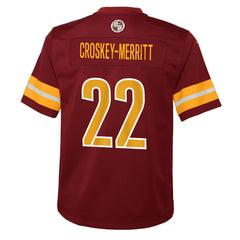 Washington Commanders Nike Jacory Croskey-Merritt Youth Team Game Jersey