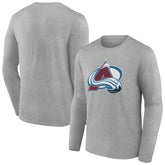 Colorado Avalanche Women's Primary Logo Long Sleeve V-Neck T-Shirt Sale