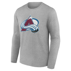 Colorado Avalanche Women's Primary Logo Long Sleeve V-Neck T-Shirt Sale