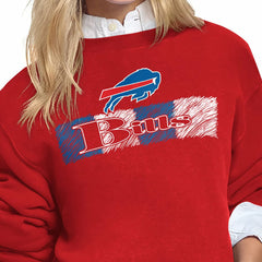 Buffalo Bills Starter Women's Color Shading Team Logo Fleece Sweatshirt