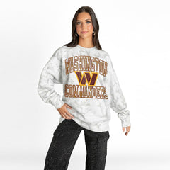Washington Commanders Gameday Couture Women's Whiteout Oversized Premium Fleece Sweatshirt