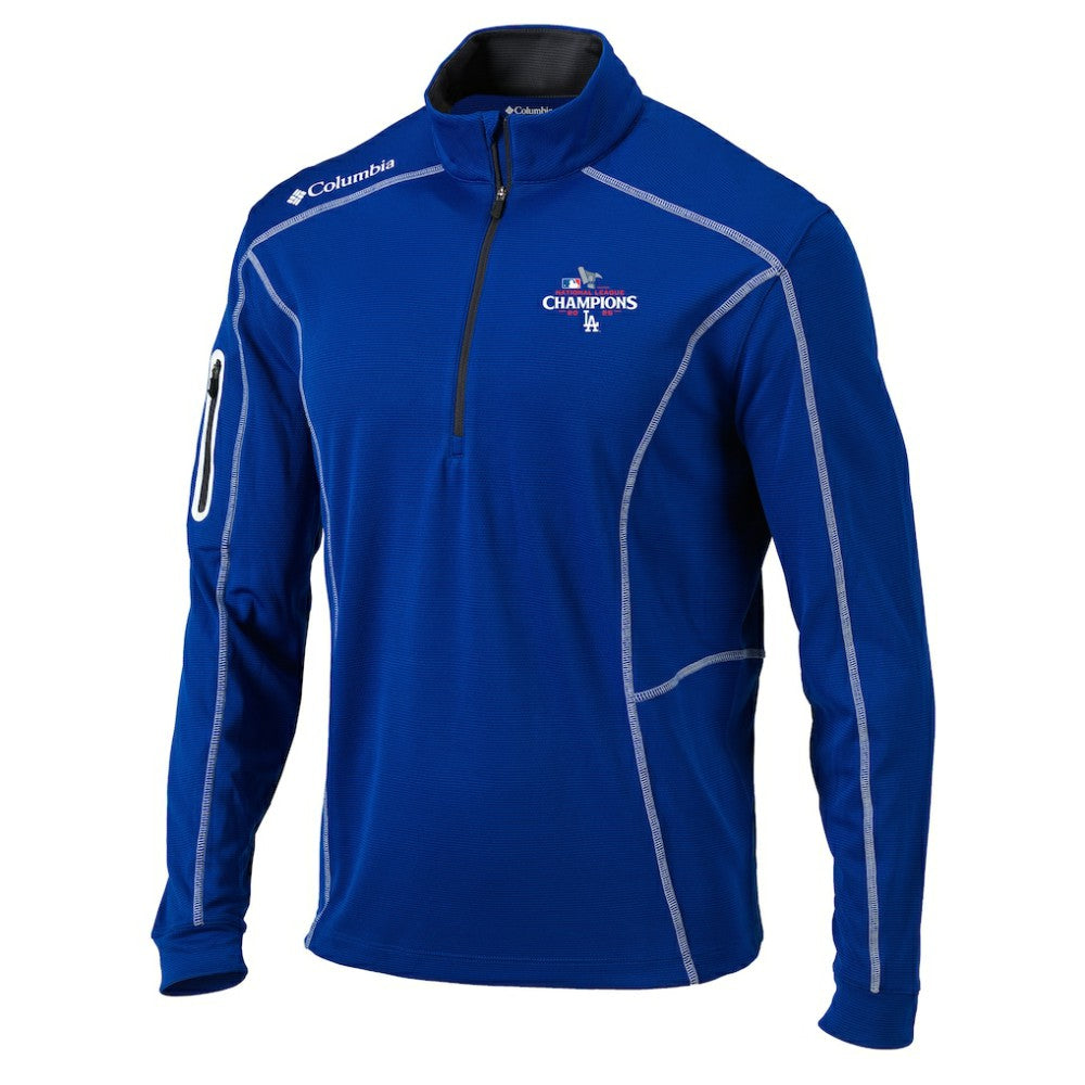 Toronto Blue Jays Columbia 2025 American League Champions Omni-Wick Shotgun Quarter-Zip Pullover | MLB New