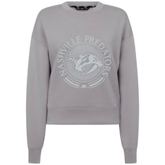 Nashville Predators Levelwear Women's Slate & Snow Sponge Tri-Blend Sweatshirt Outlet