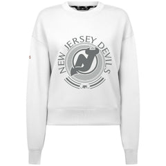 New Jersey Devils Levelwear Women's Slate & Snow Sponge Tri-Blend Sweatshirt On Sale