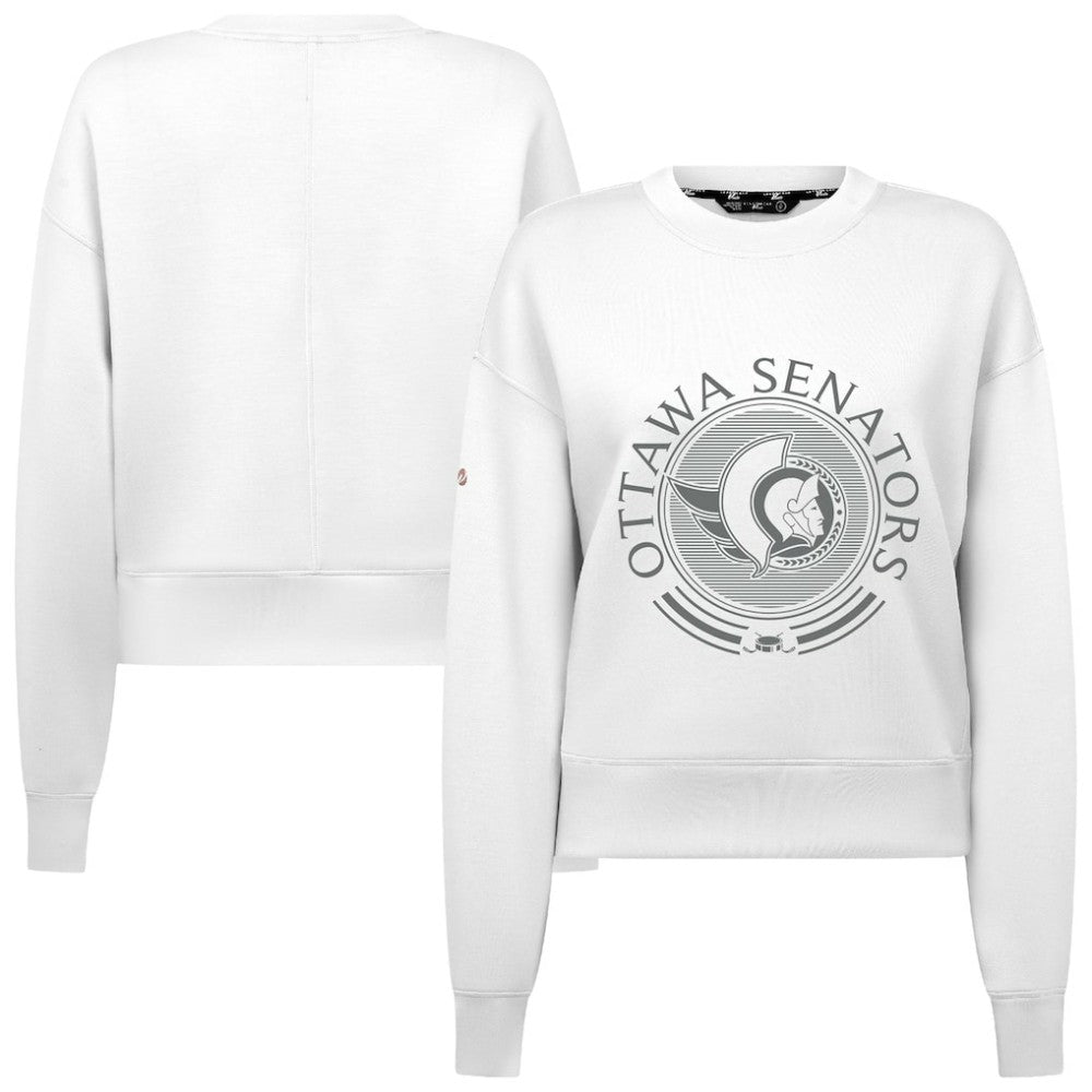 Ottawa Senators Levelwear Women's Slate & Snow Sponge Tri-Blend Sweatshirt Online