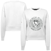 Pittsburgh Penguins Levelwear Women's Slate & Snow Sponge Tri-Blend Sweatshirt For Sale