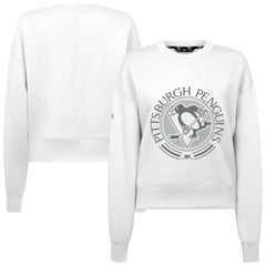 Pittsburgh Penguins Levelwear Women's Slate & Snow Sponge Tri-Blend Sweatshirt For Sale