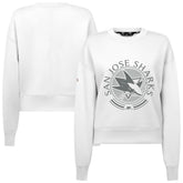 San Jose Sharks Levelwear Women's Slate & Snow Sponge Tri-Blend Sweatshirt Outlet