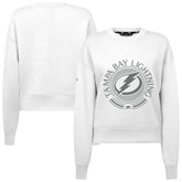 Tampa Bay Lightning Levelwear Women's Slate & Snow Sponge Tri-Blend Sweatshirt Discount