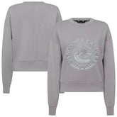 Vancouver Canucks Levelwear Women's Slate & Snow Sponge Tri-Blend Sweatshirt On Sale