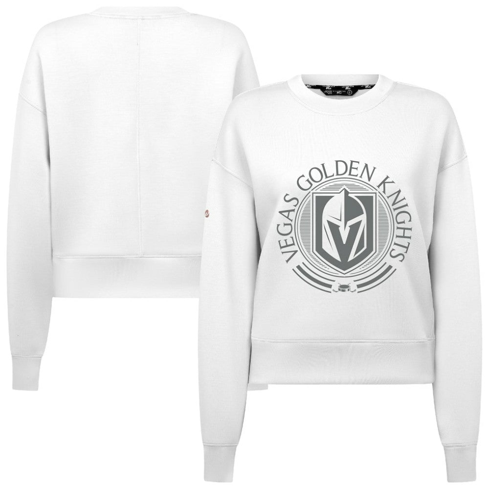 Vegas Golden Knights Levelwear Women's Slate & Snow Sponge Tri-Blend Sweatshirt Online