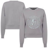 Vegas Golden Knights Levelwear Women's Slate & Snow Sponge Tri-Blend Sweatshirt Online
