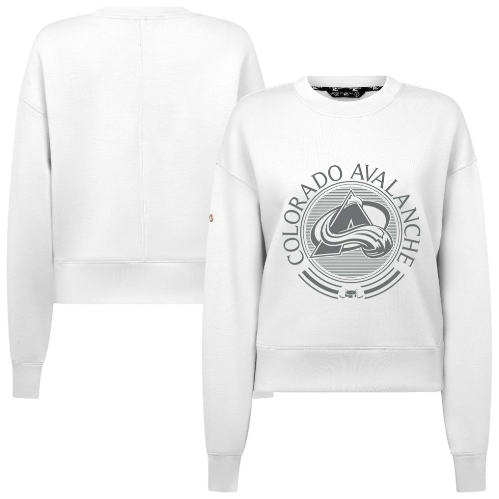 Colorado Avalanche Levelwear Women's Slate & Snow Sponge Tri-Blend Sweatshirt Discount