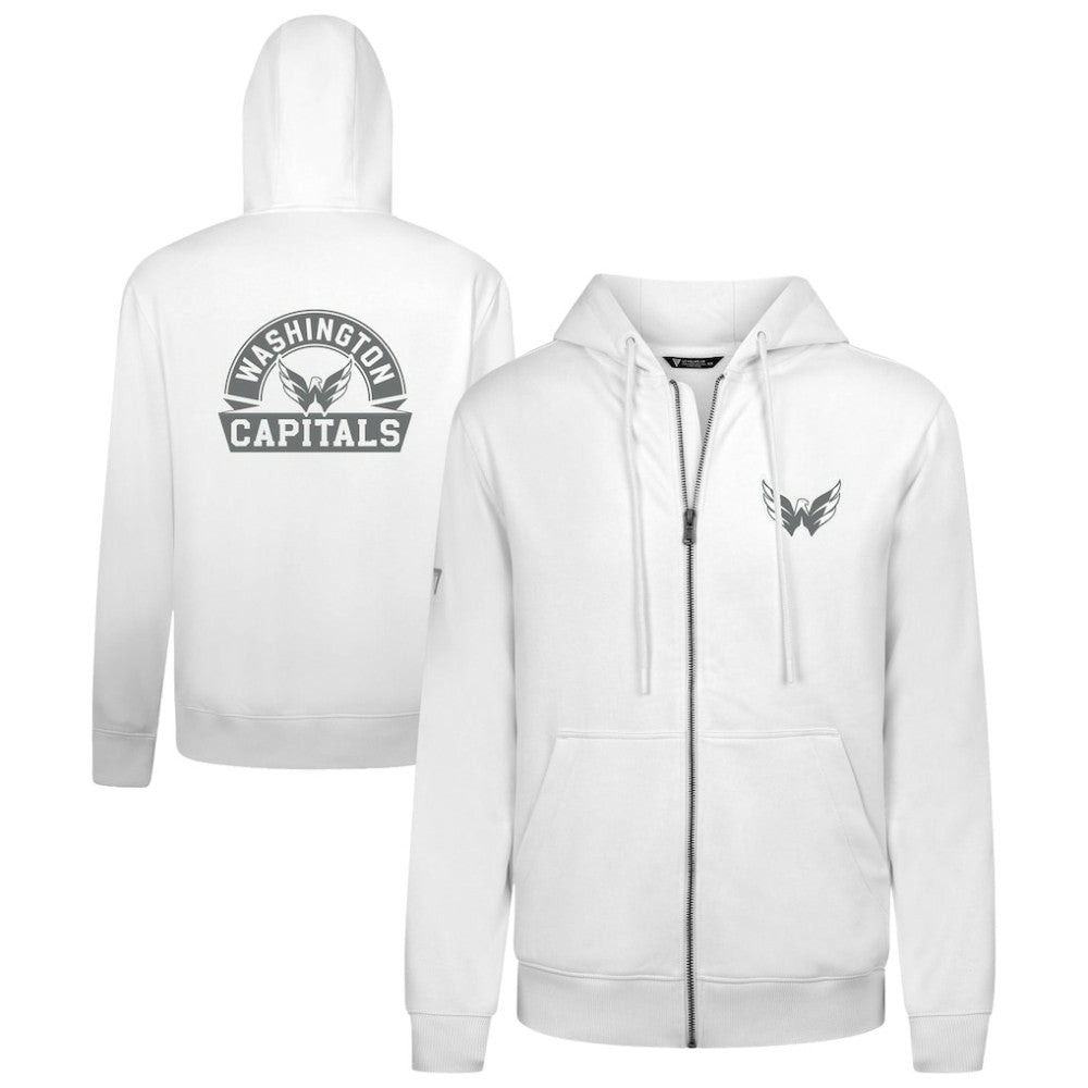 Washington Capitals Levelwear Podium Chenille Logo Full-Zip Hoodie On Sale