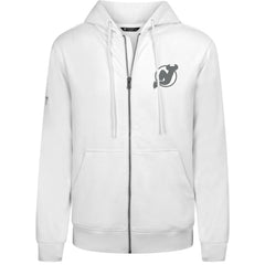 New Jersey Devils Levelwear Podium Chenille Logo Full-Zip Hoodie Outlet