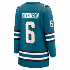 Sam Dickinson San Jose Sharks Fanatics Women's Home Breakaway Jersey Sale