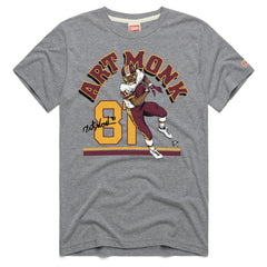 Washington Commanders Art Monk Homage Unisex Retired Player Classic Illustration Tri-Blend T-Shirt
