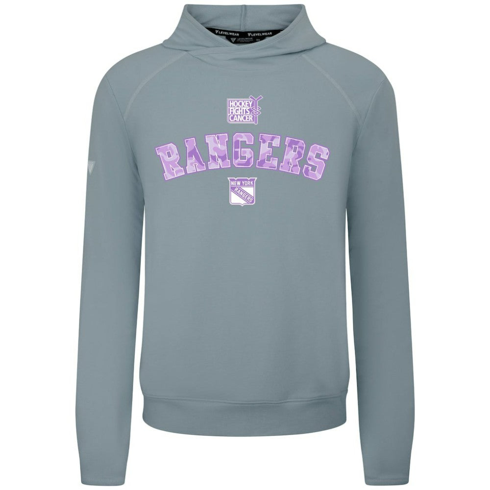 New York Rangers Levelwear Hockey Fights Cancer Mandate Tri-Blend Hoodie Online