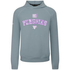 Pittsburgh Penguins Levelwear Hockey Fights Cancer Mandate Tri-Blend Hoodie On Sale