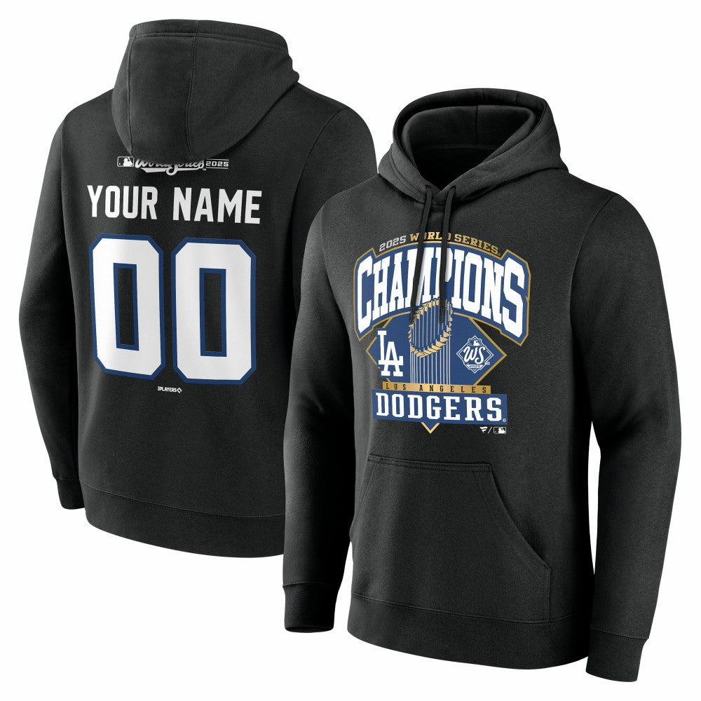 Los Angeles Dodgers 2025 World Series Champions Custom Name & Number Hoodie | MLB US
