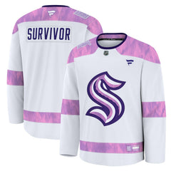 Seattle Kraken Fanatics Hockey Fights Cancer Survivor Practice Jersey For Sale