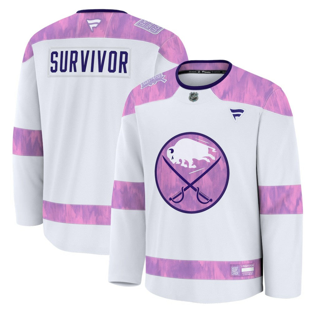Buffalo Sabres Fanatics Hockey Fights Cancer Survivor Practice Jersey Outlet