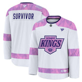 Los Angeles Kings Fanatics Hockey Fights Cancer Survivor Practice Jersey Online